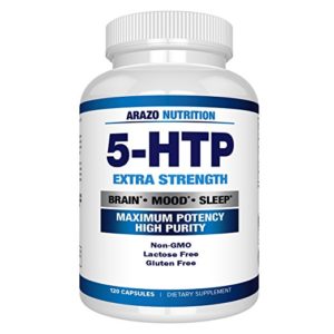 5-HTP 200 mg Supplement – 120 Capsules – Arazo Nutrition